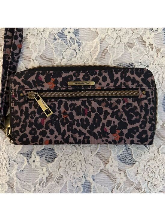 Travelon Accessories - Travelon Women's RFID Blocking Animal Print Wristlet Wallet